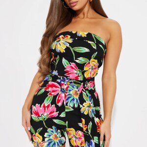 Always Seeking Adventure Romper - Black/combo